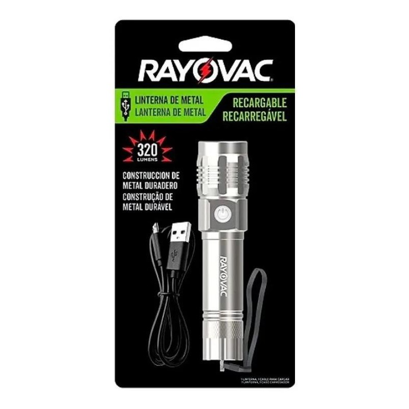 Lanterna Rayovac Metal USB