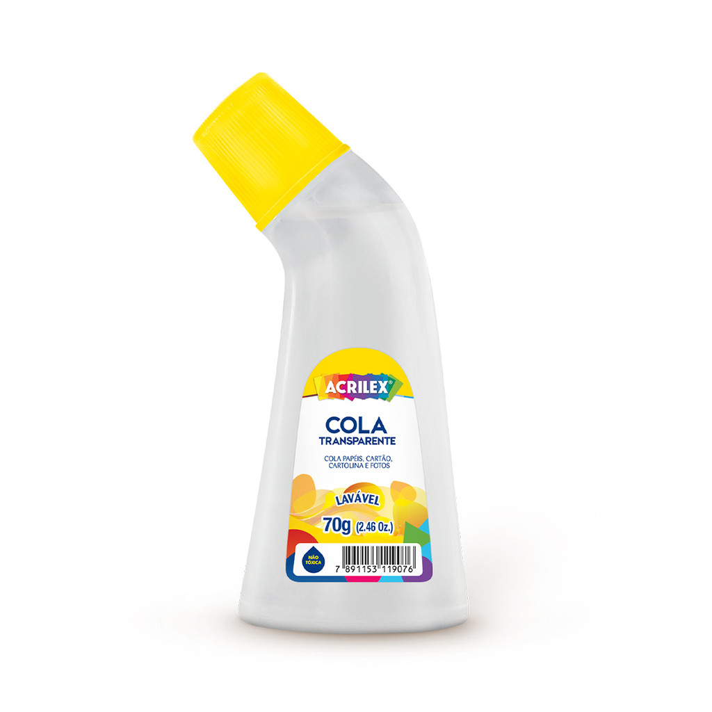 Cola Transparente 70g - Acrilex em Oferta na Shopee