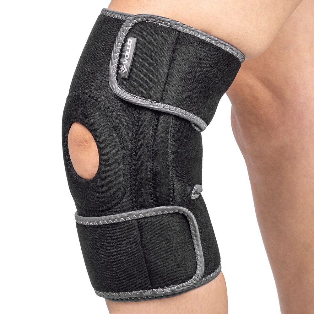 Joelheira Ajustável Reforço Patelar Estabilizadores Laterais Vollo em Oferta na Shopee