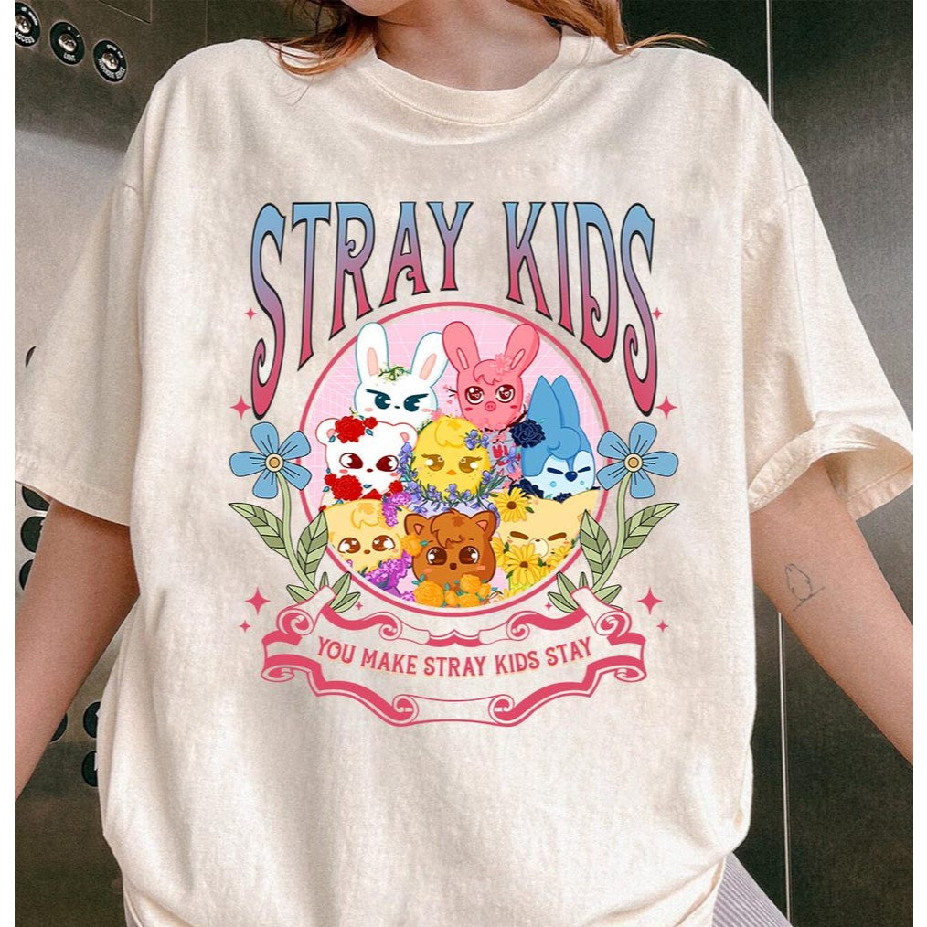 Camiseta T-shirt Unissex Algodão Stray Kids You Make em Oferta na Shopee