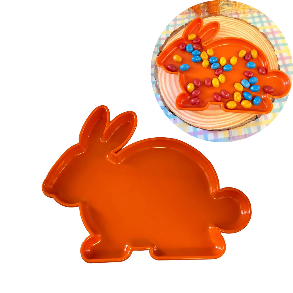 BANDEJA COELHO LARANJA 240MM X 190MM PASCOA CHOCOBRAZ - Stationery