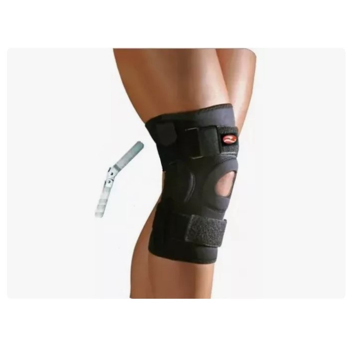 Joelheira Ortopédica Com Tala Articulada Neoprene Realtex 0750