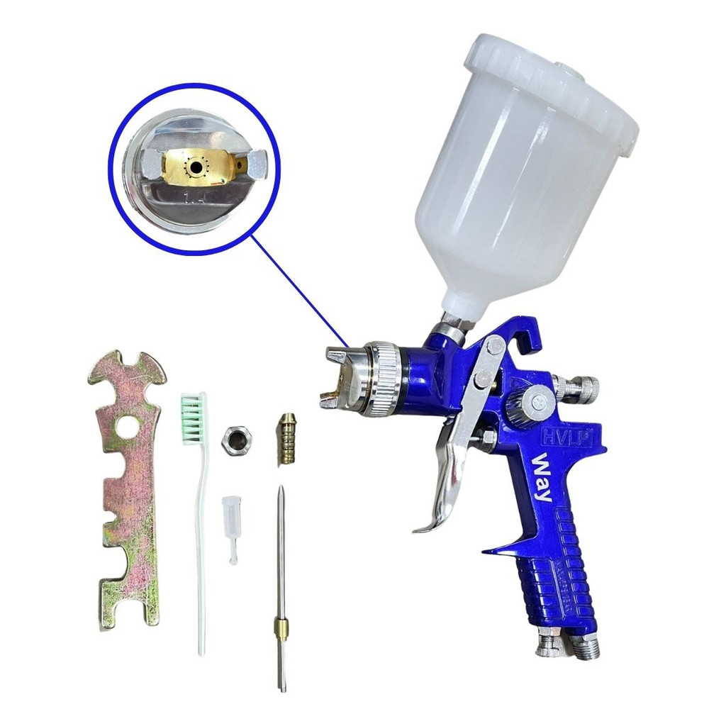 Pistola Pintura Gravidade HVLP 1.4mm Importway