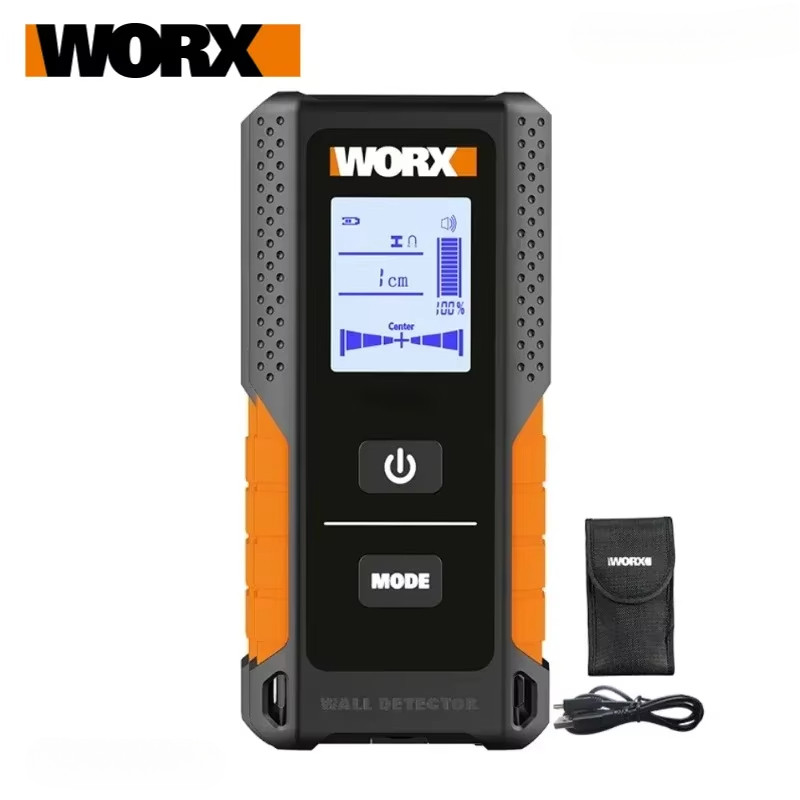 Worx Stud Finder WX085 3 Em 1 Detector De Parede Multifuncional Metal Madeira E Cabo AC Detectores Ferramenta Com Displa