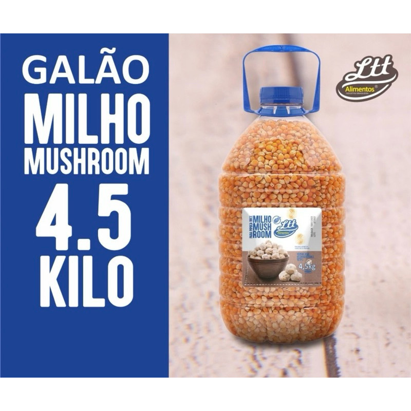 MILHO MUSHROOM PARA PIPOCA GOUMERT GALAO 4,5KG OFICIAL PROMOÇÃO