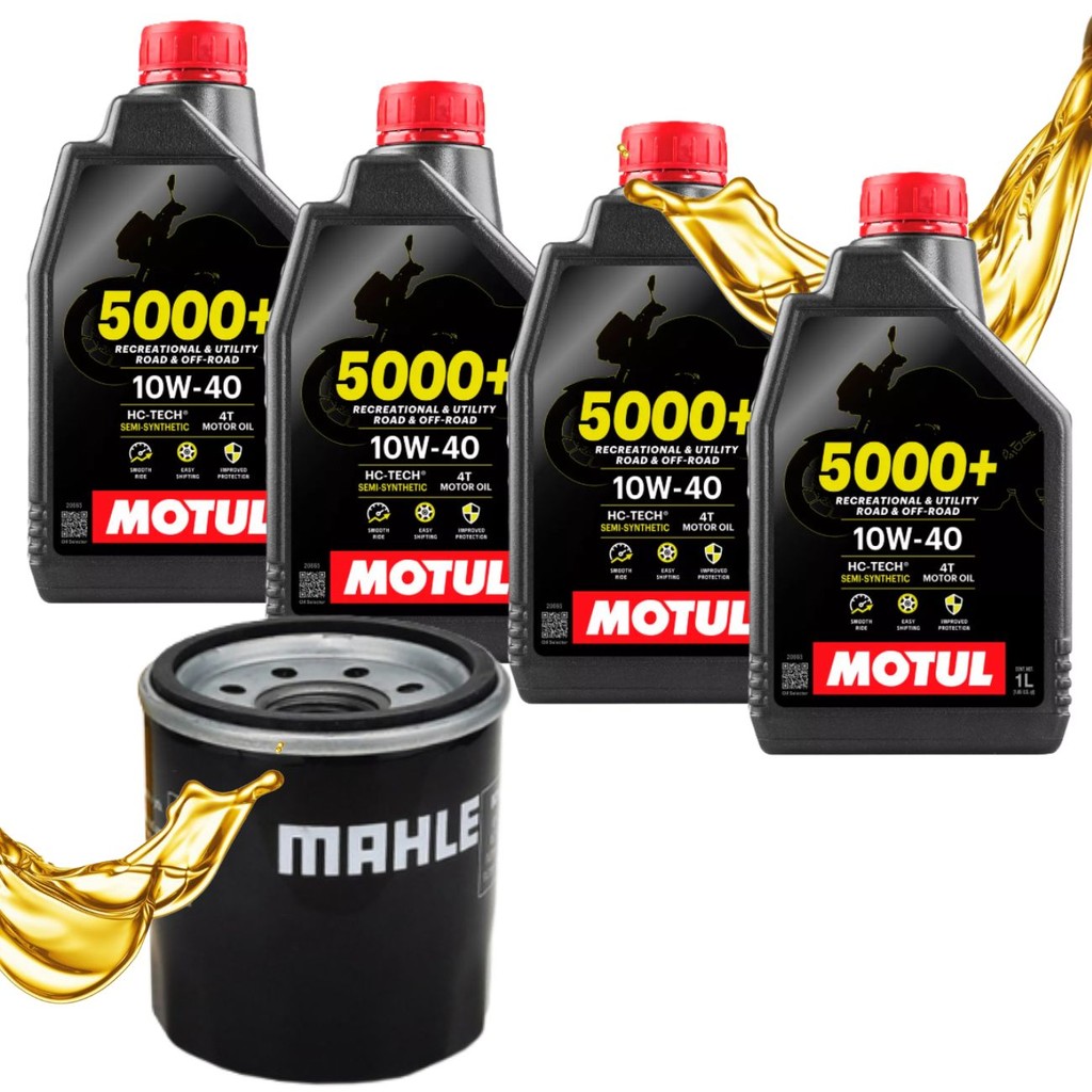 Troca de Óleo P/ Kawasaki Z900 Z800 Z750 Vulcan 900 Versys 1000 Motul 10w40 + Filtro