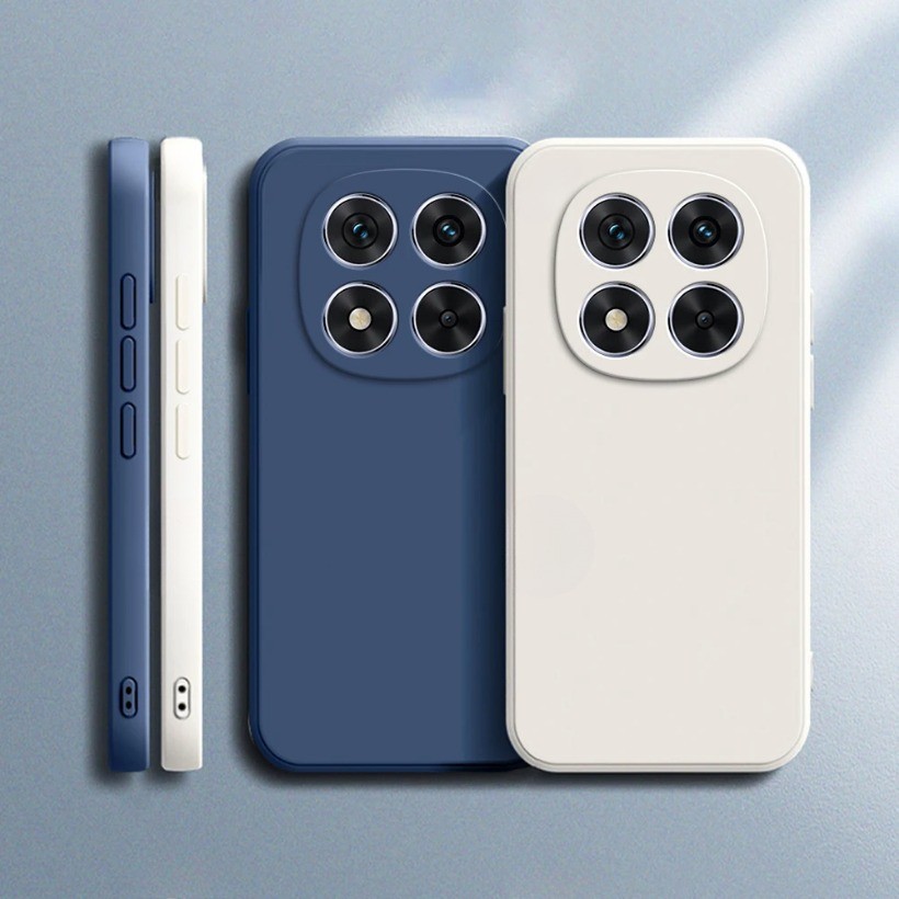 Capa De Telefone Oficial Para Xiaomi Poco X7 Pro X7Pro 5G Proteção De Lente Macia Silicone Líquido Clássico Qua