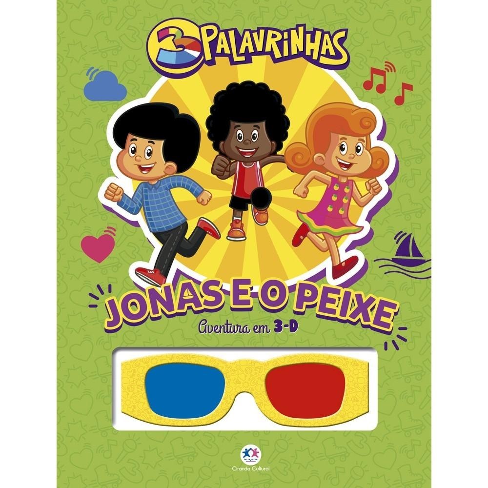 Livro 3 Palavrinhas - Jonas e o peixe em Oferta na Shopee