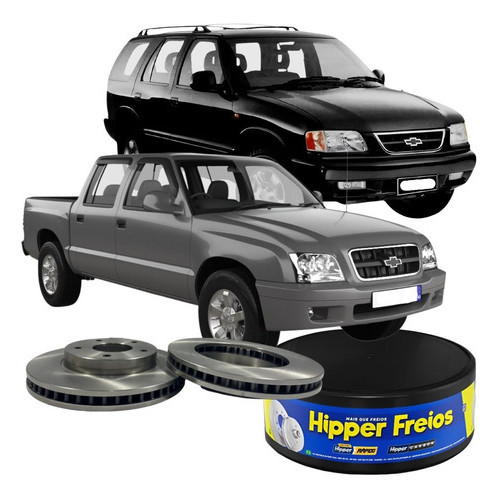 Par Disco Freio Dianteiro Ventilado Gm Blazer S10 4x4 em Oferta na Shopee