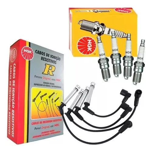 Kit Vela Cabo Ignição Caravan Comodoro Opala 2.5 8v