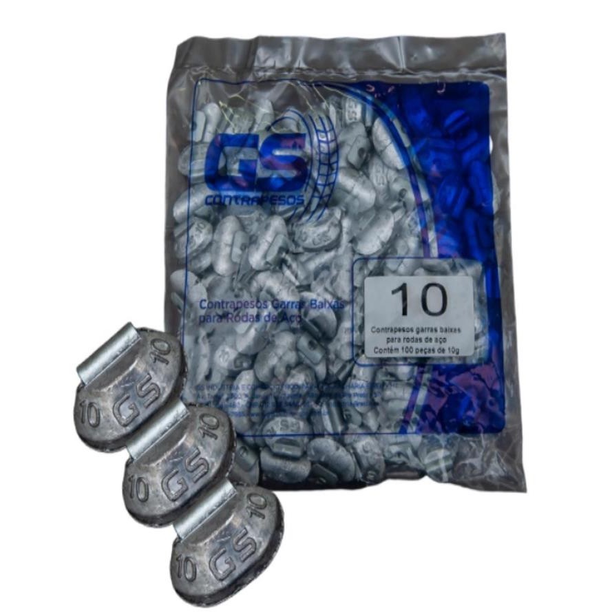 Chumbo para Balanceamento Contra Peso Garra Baixa 10 Gramas Pacote Com 100 unidades em Oferta na Shopee