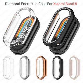 Capa Incrustada De Diamante Com Borda Dura Para PC Xiaomi Mi Band 10 9 8 Protetora Inteligente em Oferta na Shopee