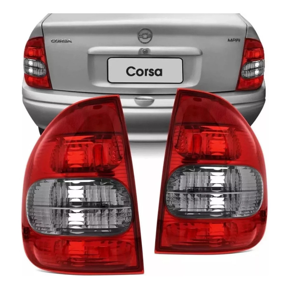 Lanterna Traseira Corsa Sedan e Classic 2003 2004 2005 2006 2007 2008 2009 2010 Fumê