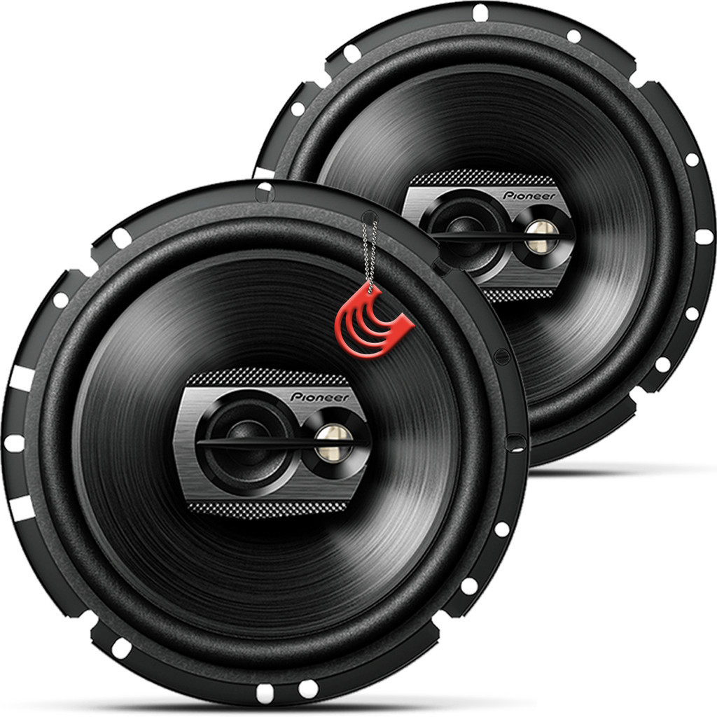 Kit Triaxial 6 polegadas 120w Pioneer TS-1790BR Alto-falante Portas Frente Dianteira Som Carro