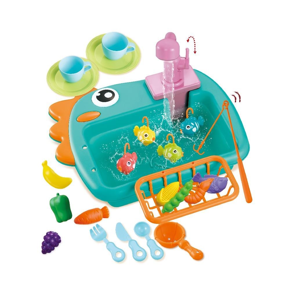Pia Lava Louça Infantil Com Pescaria 2 em 1 Fenix em Oferta na Shopee