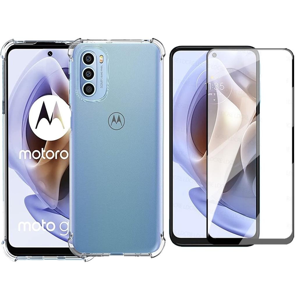 Motorola Moto G31 4G -- Capa Capinha Case Anti Impacto Queda + Pelicula De Ceramica Tech Otoni