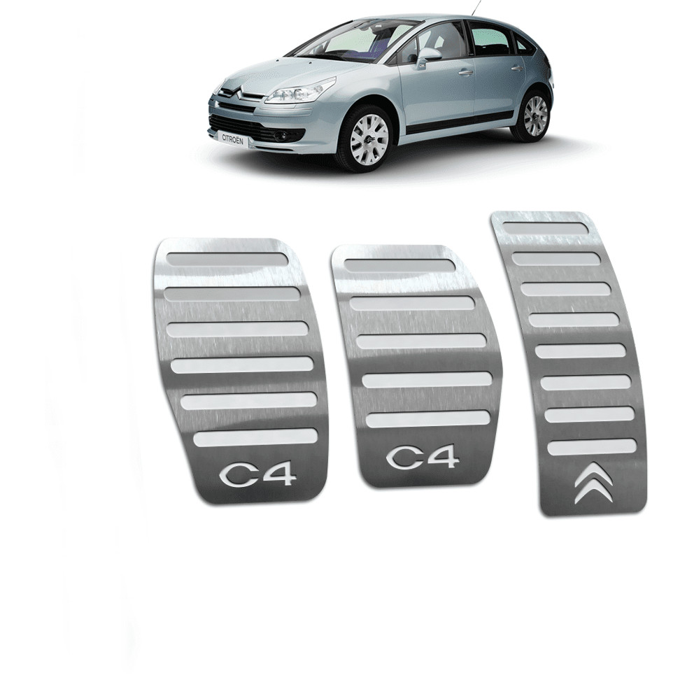 Pedaleira Citroen C4 04/14 Manual Aço Inox - Não fura o pedal em Oferta na Shopee