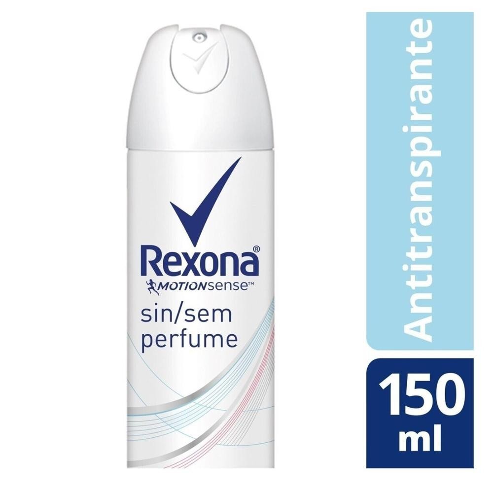 Desodorante Aerosol Rexona Sem Perfume 150ml em Oferta na Shopee
