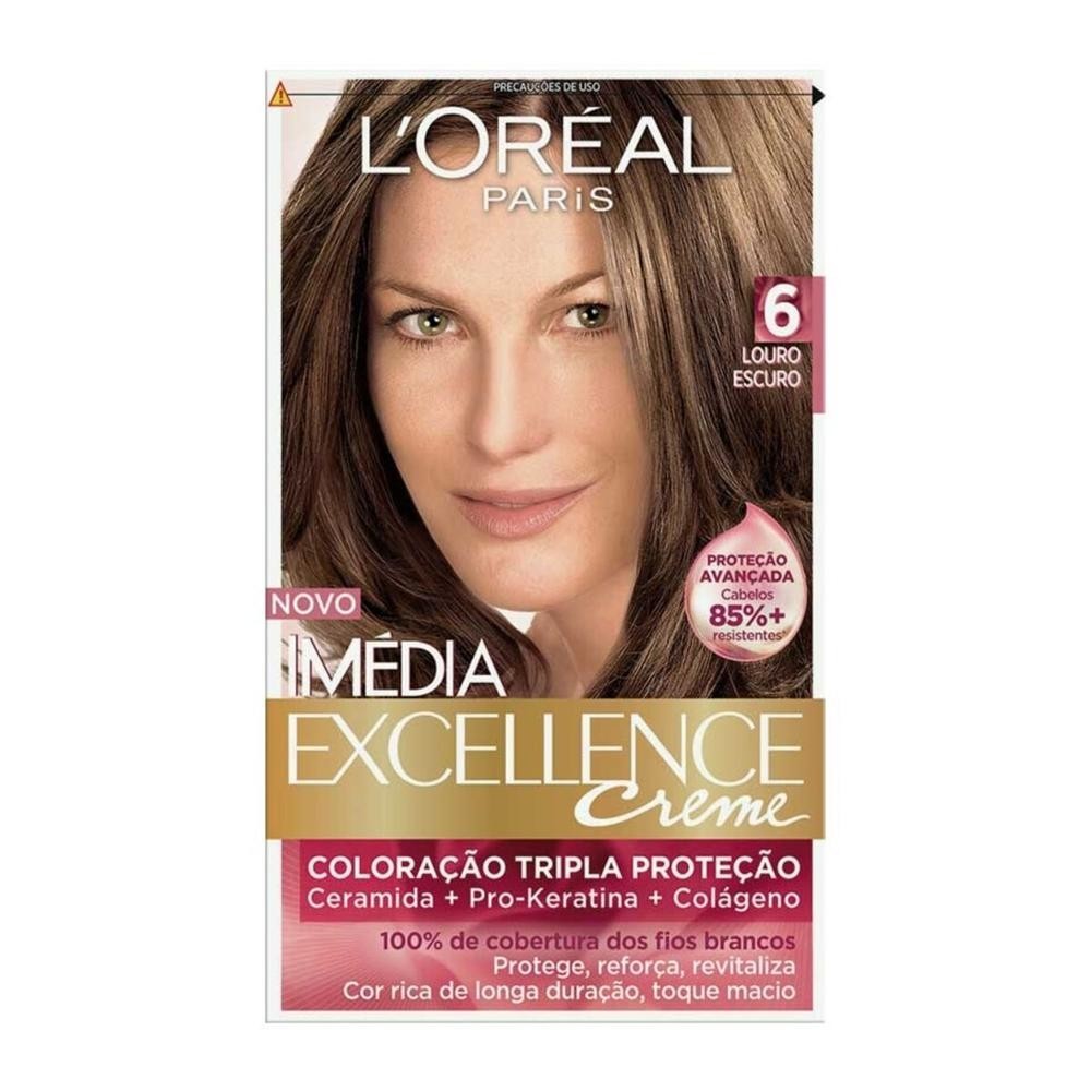 Tintura Imedia Excellence 6 Louro Escuro em Oferta na Shopee