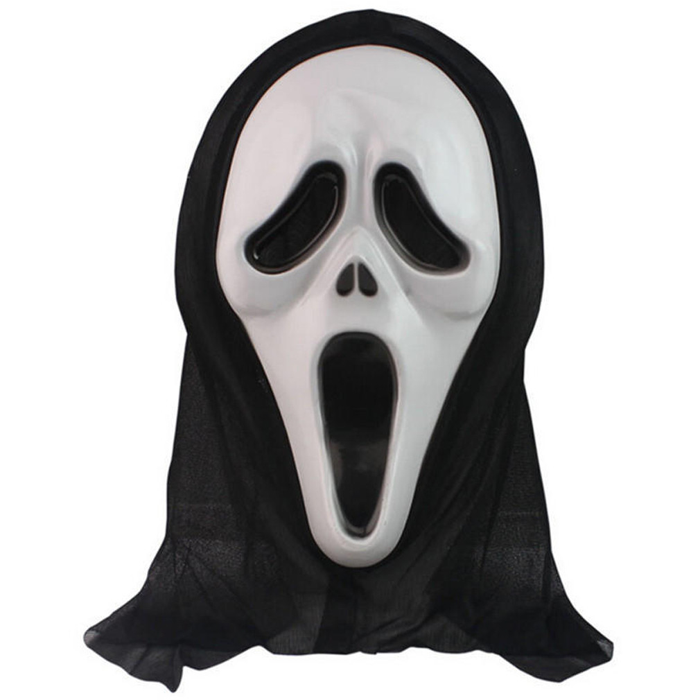 Máscara do Pânico com Capuz Halloween Fantasia Terror