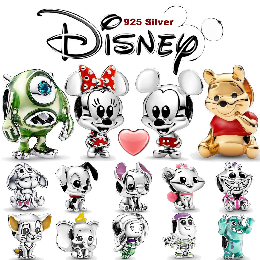 promoção hoje????????Berloque Prata 925 PAN Série Disney Charm Pendant DIY Bracelet Acessórios