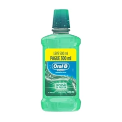 Enxaguante Bucal Oral-B Complete sem Alcool Hortela Leve 500 Pague 300ml