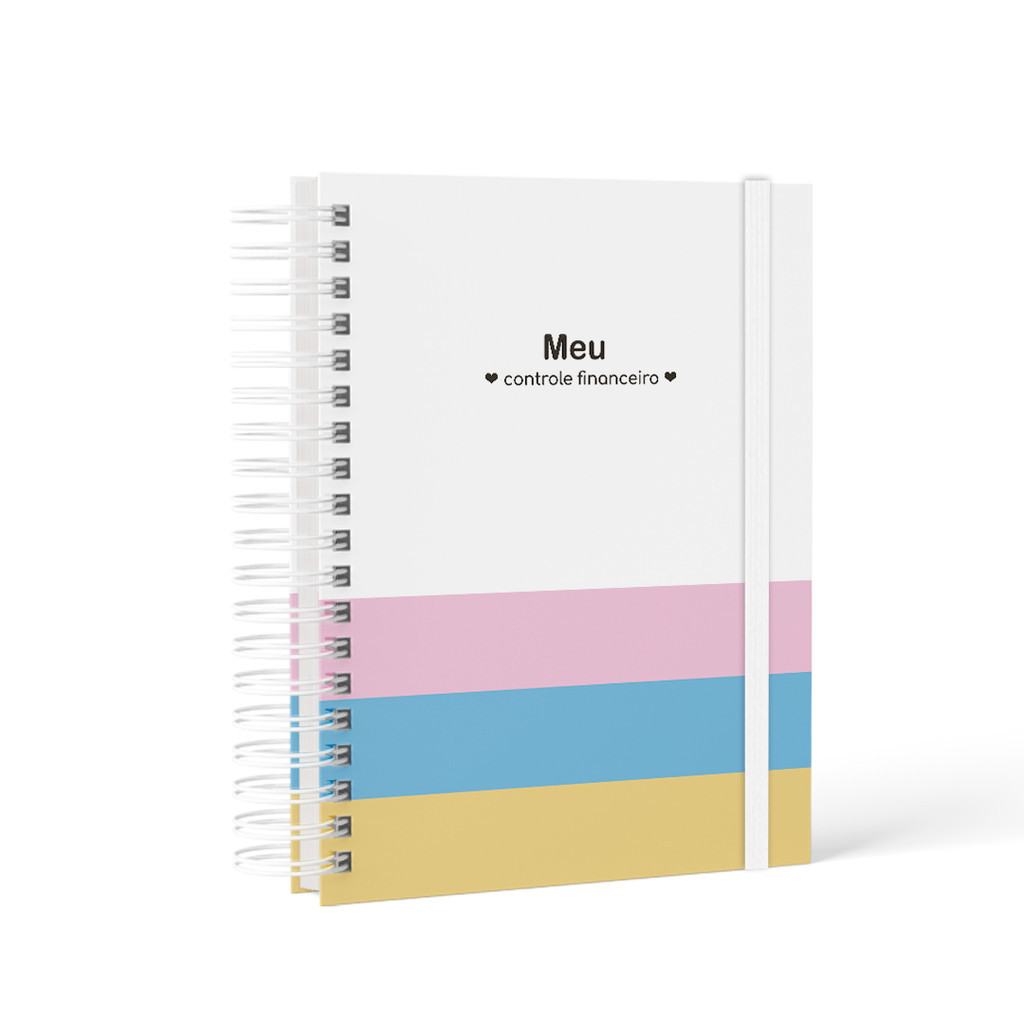 Caderno Meu Controle Financeiro - Contas Organizadas - Candy
