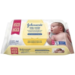 Lencos Umedecidos Johnson's Baby Recem Nascido 96 Unidades