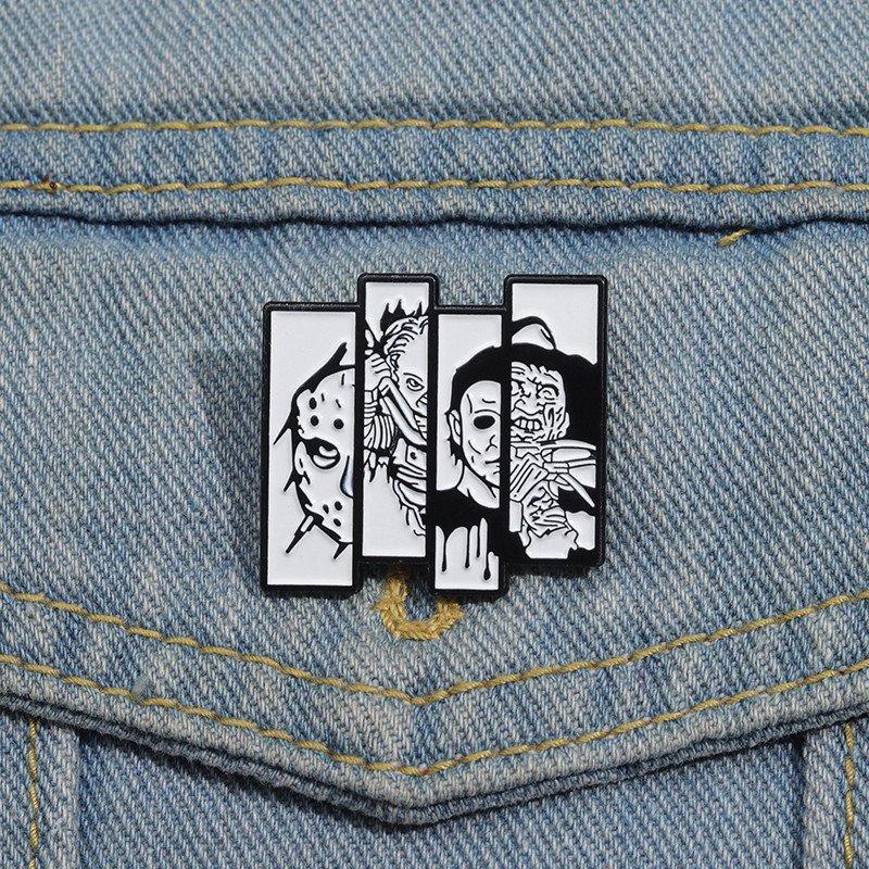 Broche de Quatro Demônios Emendados Thriller Horror Movie Acessórios Jóias Presentes