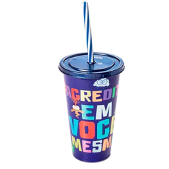 Copo de Plástico com Tampa e Canudo - Divertidamente 2 - Acredite em Você Mesmo - 500ml - 1 unidade