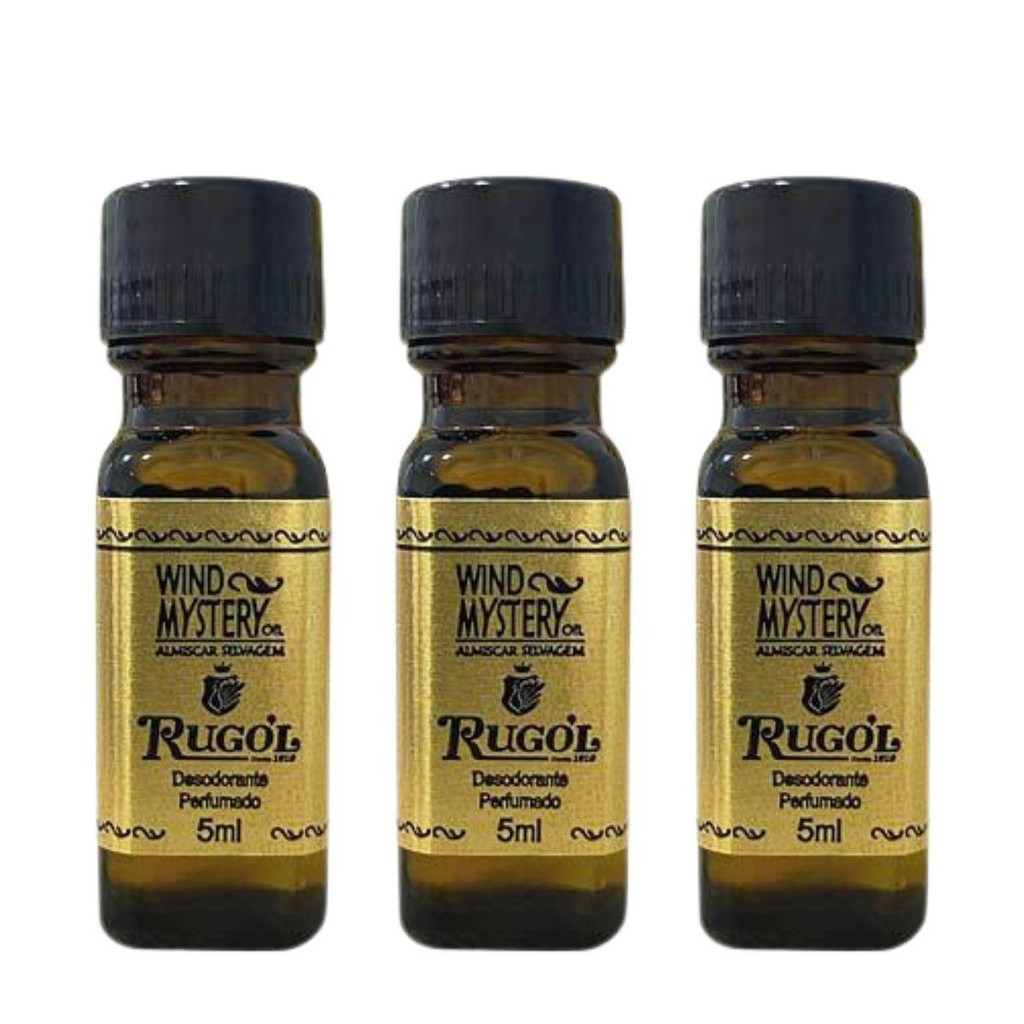 KIT RUGOL WIND MYSTERY ÓLEO ALMISCAR SELVAGEM 5ML C/3
