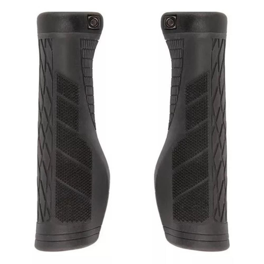 Manopla EG6 Ergonômica Preto Punho Bike Com Trava