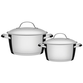 Conjunto de Panelas Tramontina Allegra 2 Peças, Inox, Fundo Triplo - 65660/230 em Oferta na Shopee