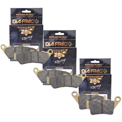 Kit Pastilhas de Freio P/ Bmw F800 Gs / F850 Gs / F700 Gs / F750 Gs Potenza Diafrag Pro Tech