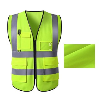 Colete Refletivo De Segurança Cor Brilhante De Trânsito De Múltiplos Bolsos Mineradores De Carvão Vegetal Uniform