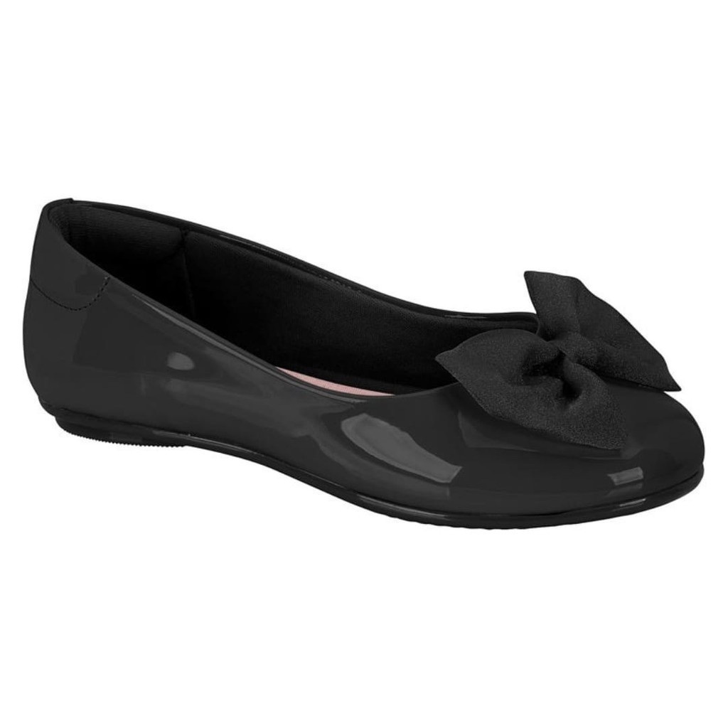 Sapatilha Infantil Molekinha Verniz Premium - Preto