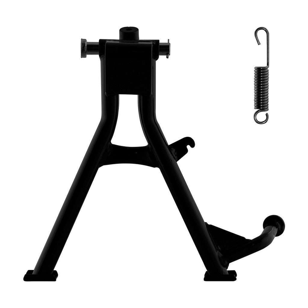 Cavalete Central Cromo Forte Com Pino e Mola Cb 300 Peças de Moto Preto