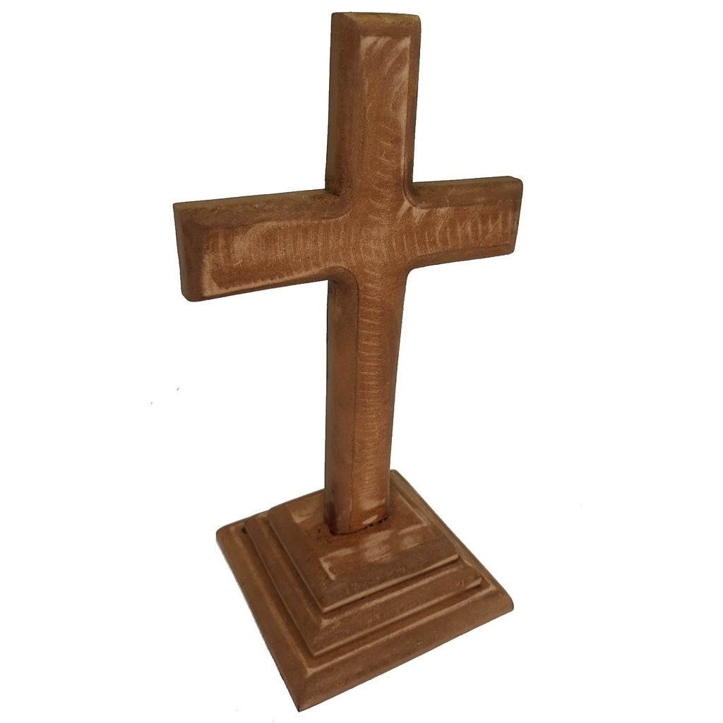 Cruzeiro Das Almas Pedestal Cruz mdf 34x19cm Reforçado em Oferta na Shopee