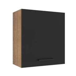 Armário de Cozinha Aéreo 60 cm 1 Porta Rustic/Preto Agata Madesa