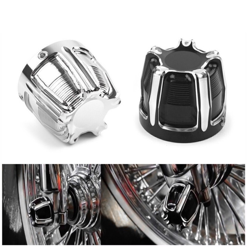 Li * 29mm Tampas Porca Do Eixo Dianteiro Para XL883 XL1200 Cobertura Parafuso Da Motocicleta