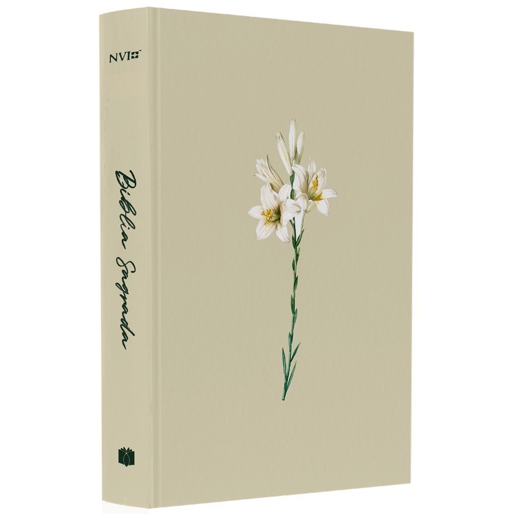 Bíblia Sagrada Lírios | NVI | Letra Maior | Capa Brochura