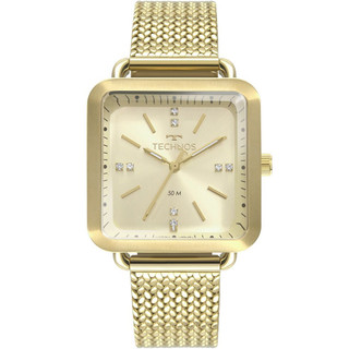 RELÓGIO TECHNOS FEMININO DOURADO QUADRADO 2036MME/4X em Oferta na Shopee
