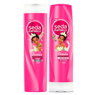 Kit Shampoo + Condicionador Infantil Seda Juntinhos Tiana Crespos Encantados 300ml em Oferta na Shopee