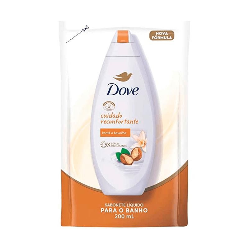 Sabonete Líquido Dove Karité e Baunilha Refil 200ml em Oferta na Shopee