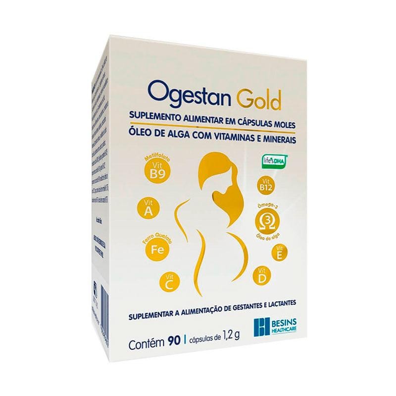 Suplemento Alimentar Ogestan Gold 90 Cápsulas Moles em Oferta na Shopee