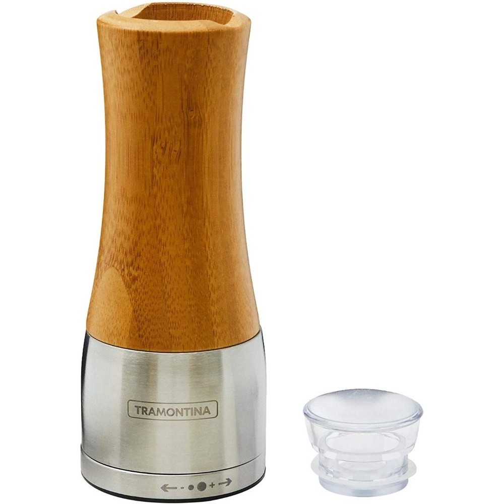 Moedor de Sal Ou Pimenta Tramontina Realce Em Inox E Bambu - Home & Living