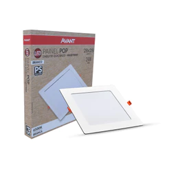 Painel Led Pop Quadrado Embutir 24W 6500k 28x28 Br Avant
