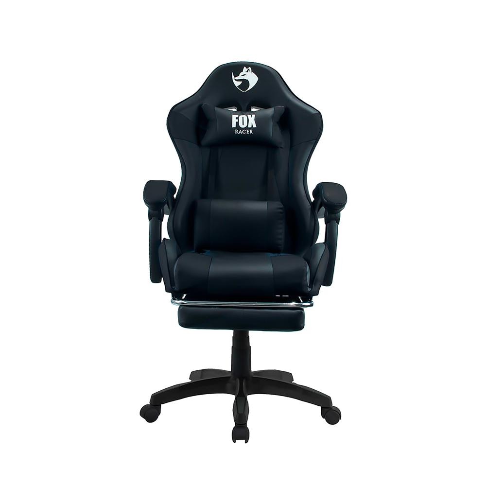 Cadeira Gamer Fox Racer Zerda com Apoio de Pés Preta - W20 em Oferta na Shopee