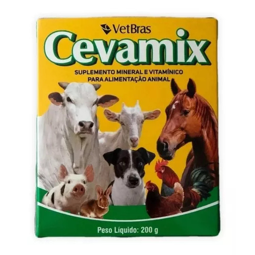 Cevamix Suplemento Vitamínico Mineral 200g Vetbrás