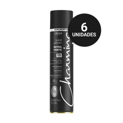 Kit Profissional Hair Spray Charming Extra Forte Sem Perfume (6x400ml)
